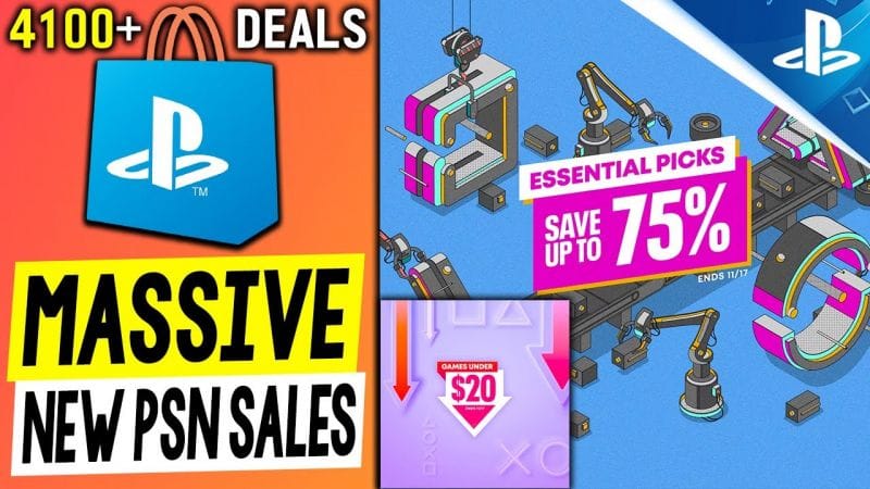 2 HUGE NEW PSN SALES! 4100+ DEALS PSN Essential Picks Sale + Under $20 (NEW PlayStation Deals 2023)