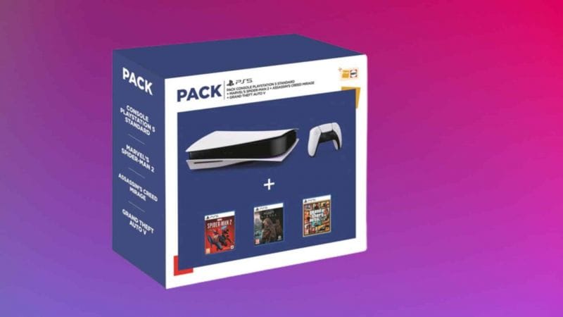 Un énorme pack PS5 à 619,99€ est disponible avec trois gros jeux dont l'excellent Marvel's Spider-Man 2