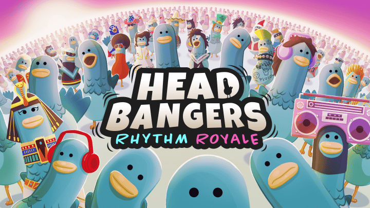 Headbangers Rhythm Royale - Le jeu déjanté de pigeons est désormais disponible ! - GEEKNPLAY Home, Indie Games, Insolite, News, Nintendo Switch, PC, PlayStation 4, PlayStation 5, Xbox One, Xbox Series X|S