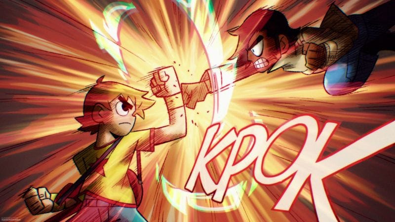 Voici le générique de début de Scott Pilgrim Takes Off