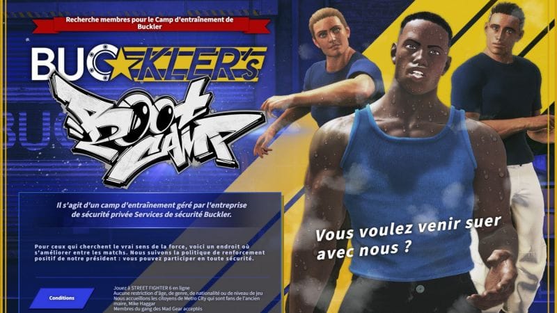 Street Fighter 6 MAJ - Le Camp d'entraînement de Buckler