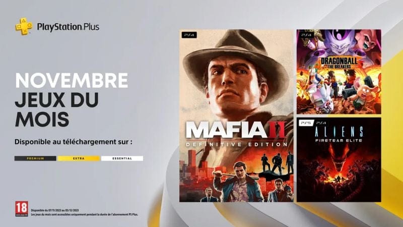 Le PS Plus de novembre 2023 accueille Mafia II : Definitive Edition - Gamosaurus