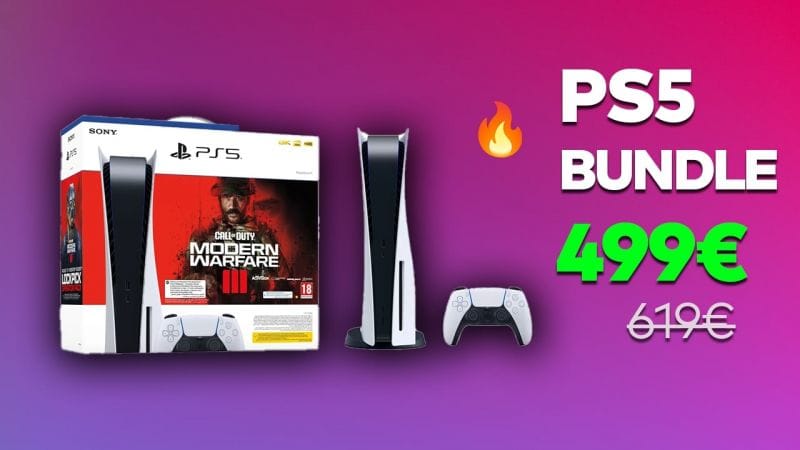 Un nouveau pack PS5 Standard + Call of Duty Modern Warfare III est à un prix imbattable
