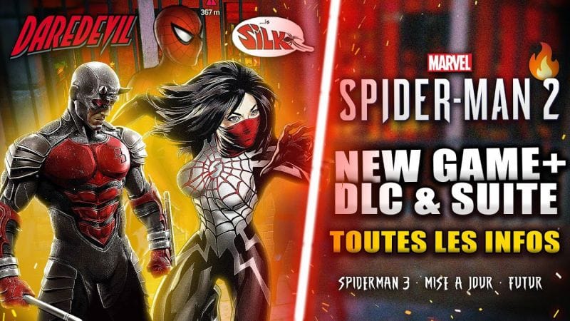 Spider-Man 2 PS5 - New Game +, Spider Man 3, DLC & Mise à jour (Daredevil, Silk, ...) Les Infos 🔥