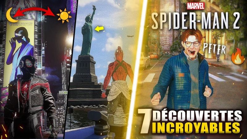 Spider-Man 2 : 7 Fonctionnalités SECRÈTES et INCROYABLES Trouvés dans le JEU 🔥 Jour/Nuit, Zone caché