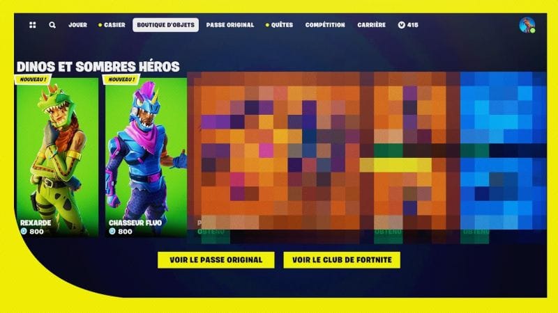 OH LA DINGUERIE 😍 - Boutique Fortnite du 8 Novembre 2023