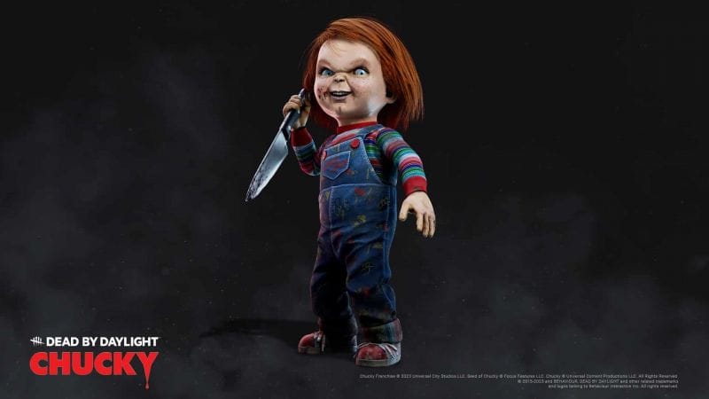La voix originale de Chucky, Brad Dourif, interprète le personnage dans Dead by Daylight