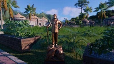 Jurassic World Evolution 2 : la statue d'un personnage culte rajoutée gratuitement