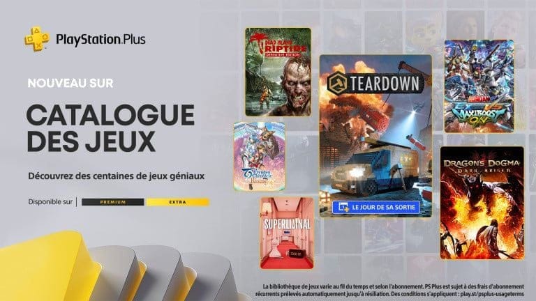 Catalogue des jeux PlayStation Plus pour novembre  : Teardown, Dragon’s Dogma: Dark Arisen, Superliminal et bien d’autres encore