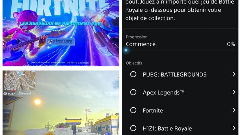 Les Défis Battle Royale sont buggés sur PS 5