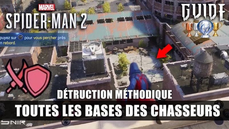 Marvel's Spider-Man 2 : Toutes les BASES DE CHASSEURS (Emplacement) Guide : Destruction Méthodique 🏆