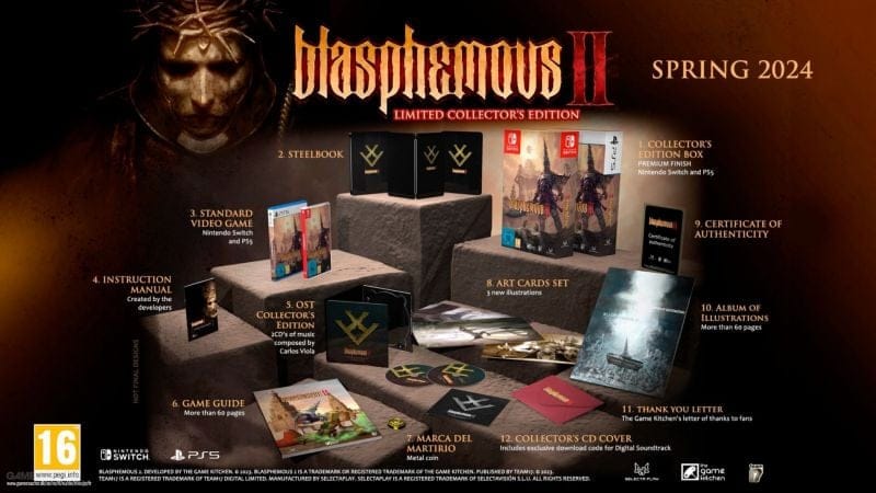 L'édition collector de Blasphemous II, en vente en 2024, est désormais disponible en précommande.
