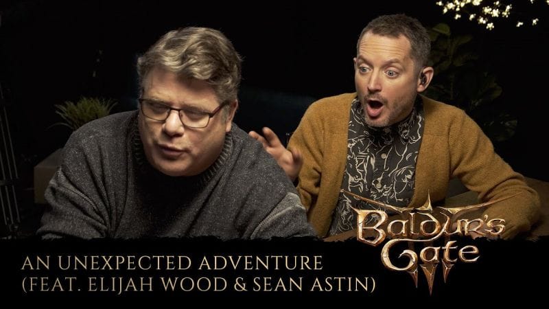 Quand Frodon (Elijah Wood) et Sam (Sean Astin) jouent à Baldur's Gate 3, Le Seigneur des Anneaux n'est pas bien loin