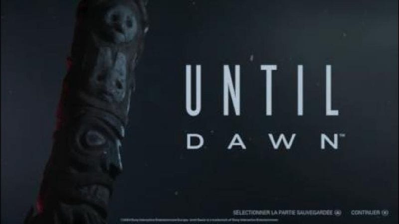 UNTIL DAWN Remak GAMEPLAY/DECOUVERTE 4k HDR