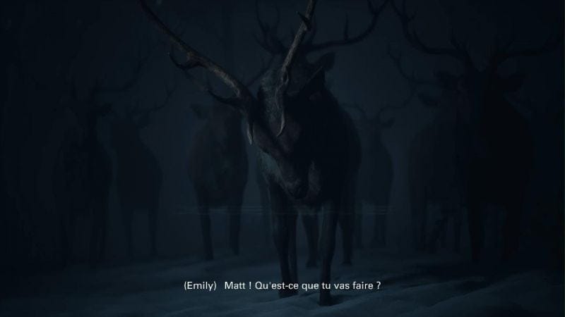 Until Dawn (PS5) - Chapitre 6 Sauver Matt des cerfs