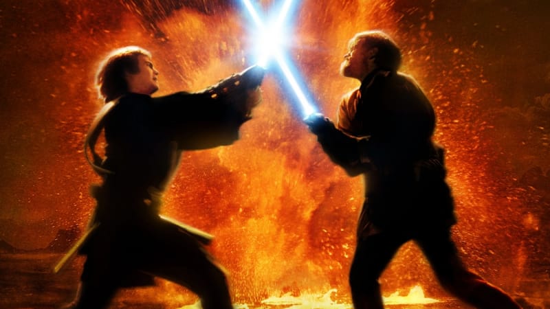 Le duel sur Mustafar a été refait dans le style d'animation de The Clone Wars.
