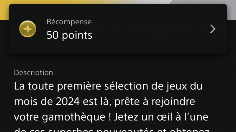 Jeux PS+ de Janvier gratuits qui rapportent 50 points