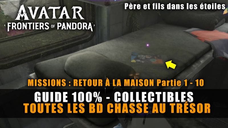 Avatar Frontiers of Pandora : Toutes les BD CHASSE AU TRÉSOR (Retour à la maison) Guide