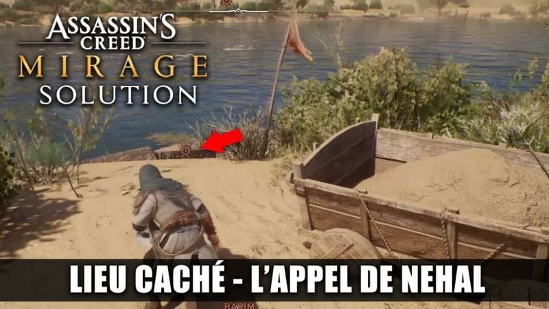 Assassin's Creed Mirage - Solution: Trouver le lieu caché (L' appel de Nehal) Dune d'Aqarquf / Oasis