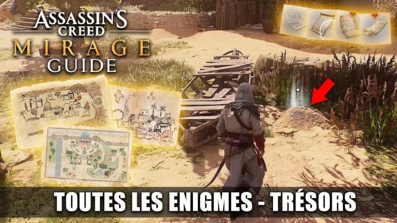 Assassin's Creed Mirage : Solution de TOUTES les ÉNIGMES (Carte aux Trésors) Emplacement GUIDE 100%