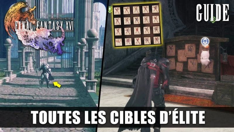 Final Fantasy 16 : Toutes les CIBLES D'ÉLITE (Tableau Contrats) Emplacements & Guide 🏆 Exterminateur