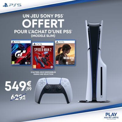 BON PLAN : une PS5 Slim achetée, un AAA exclusif offert !