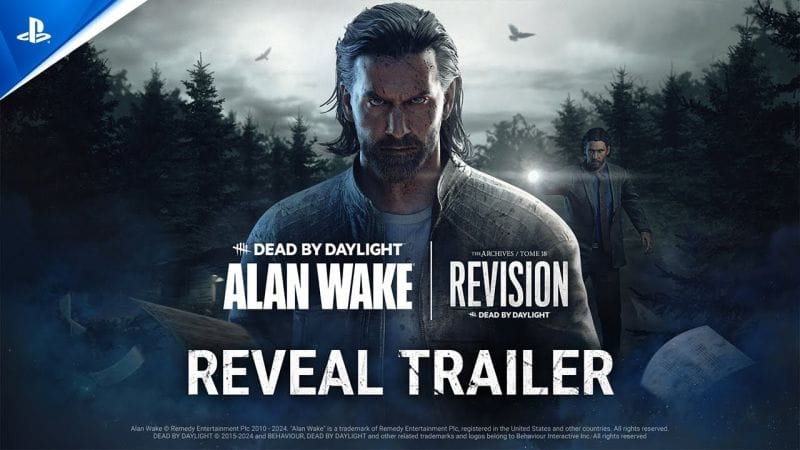Dead by Daylight - Alan Wake + Tome 18: REVISION Reveal Trailer | PS5 & PS4 Games