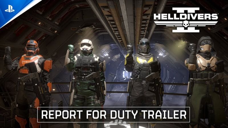 Helldivers 2 - Report for Duty Trailer | PS5 & PC Games