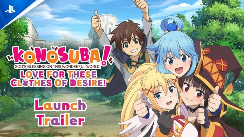 Konosuba! Love For These Clothes Of Desire Visual Novel! - Launch Trailer | PS4 Games