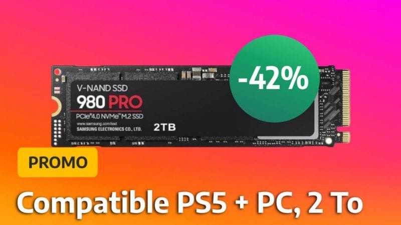 Noté 4,8/5 par les clients Amazon, ce SSD 2 To compatible PS5 est désormais affiché à -42%