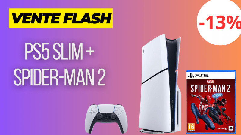 PS5 Slim + Spider-Man 2 en promo ! Le pack ultime en réduction sur Amazon