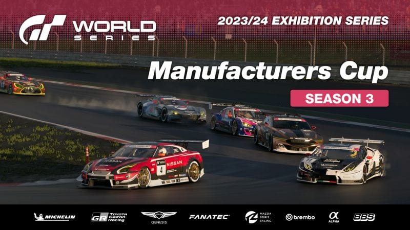 Lancement de la saison 3 des Exhibition Series de la "Gran Turismo World Series" Manufacturers Cup 2023/24 - Mode Sport - Gran Turismo 7 - gran-turismo.com