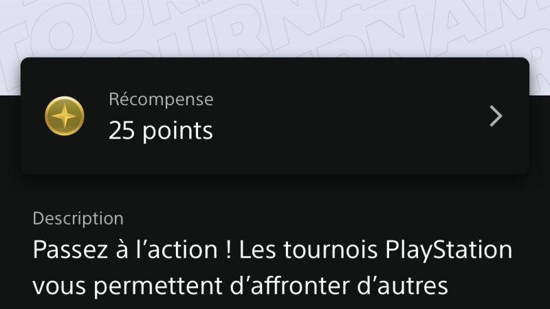 20 points tournois Playstation