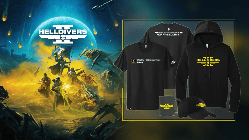 Helldivers  2 : nouveaux produits dérivés officiels disponibles sur PlayStation Gear et auprès des revendeurs participants dès aujourd’hui