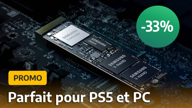 Parfait pour votre PS5 et votre PC gamer, le SSD Samsung 980 Pro est à un bon prix grâce à cette promo de -33% mais attention à la rupture !
