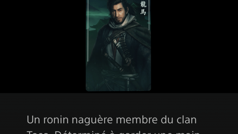 Ce coup çi ils offrent un vrai Ronin