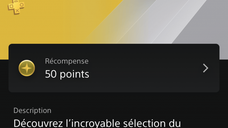 Jeux PS+, points Bonus, ça rime