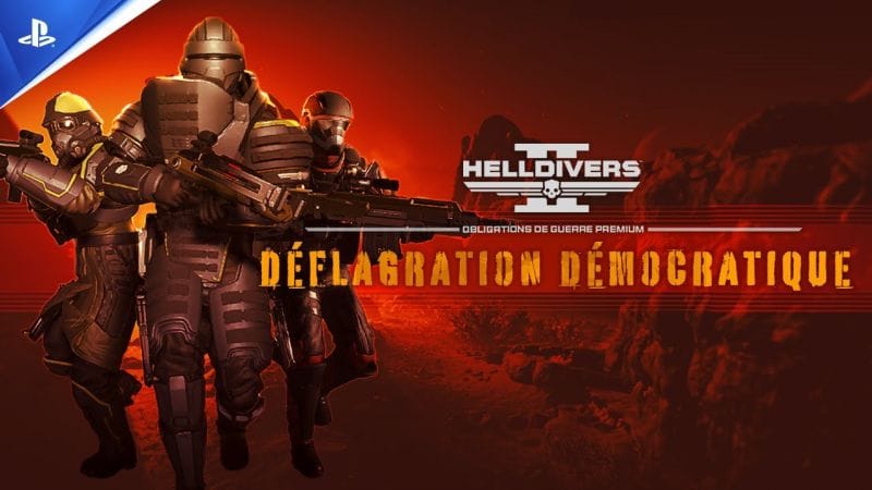 Helldivers 2 - Obligations de guerre premium (Warbond) - Déflagration démocratique | PS5, PC