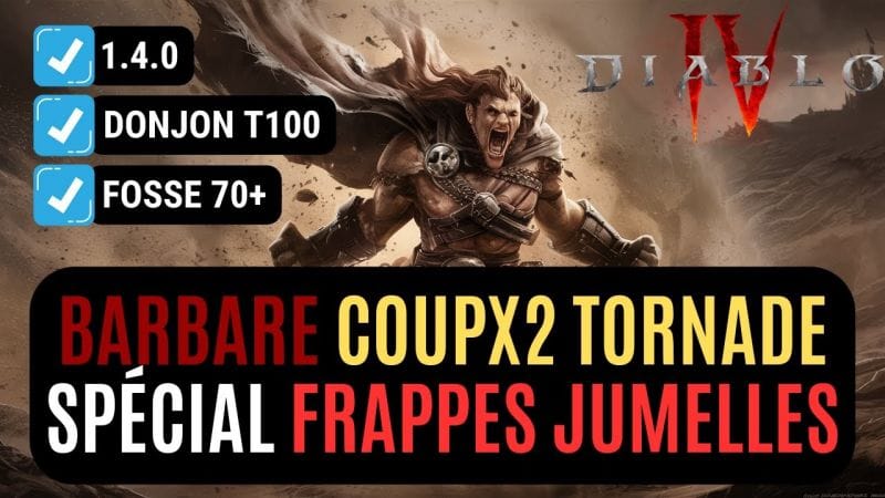 Le Build Du Barbare Coup Double Tornade Est Un God Mode Sur Le PTR !