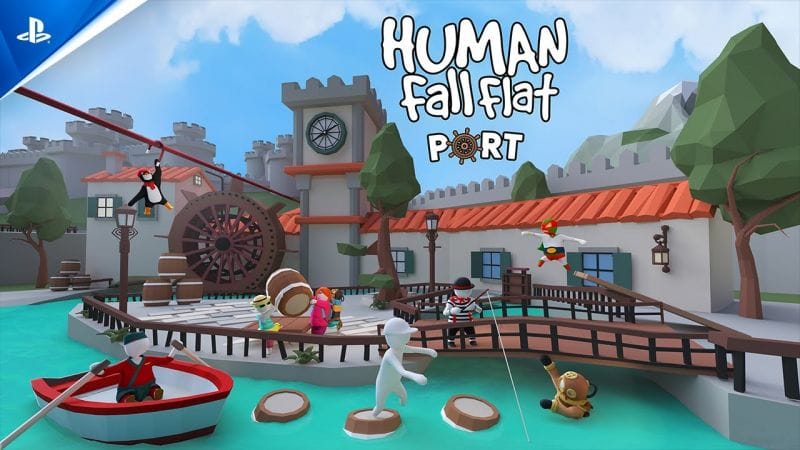 Human: Fall Flat - Free Level Port Launch Trailer | PS5 & PS4 Games