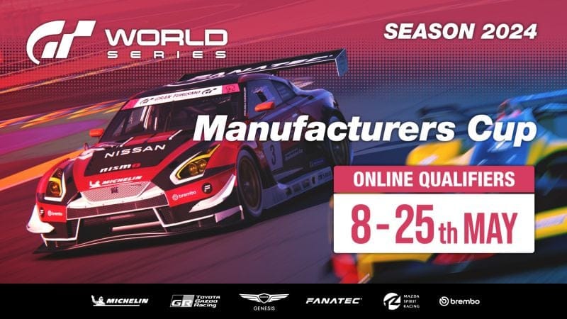 Ouverture des qualifications en ligne des Gran Turismo World Series 2024 – Manufacturers Cup - Mode Sport - Gran Turismo 7 - gran-turismo.com