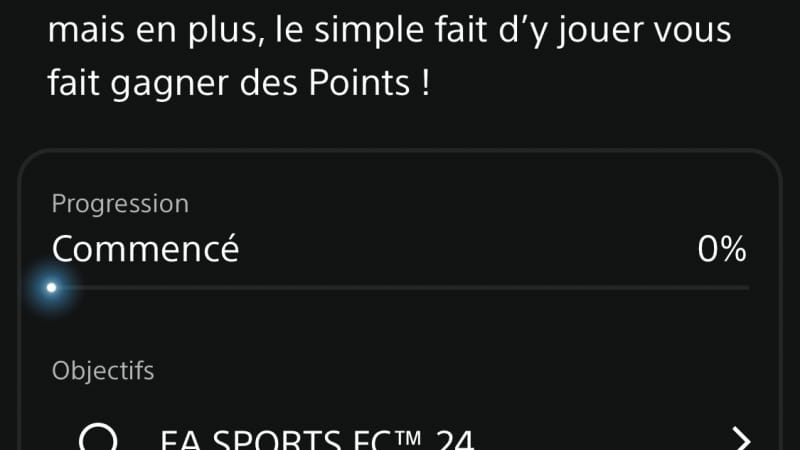 Comme tous les mois des points