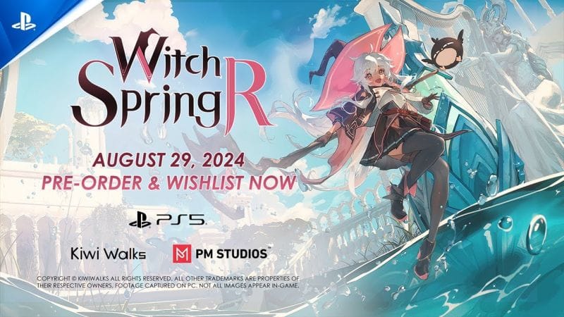 WitchSpring R - Release Date Trailer | PS5 Games