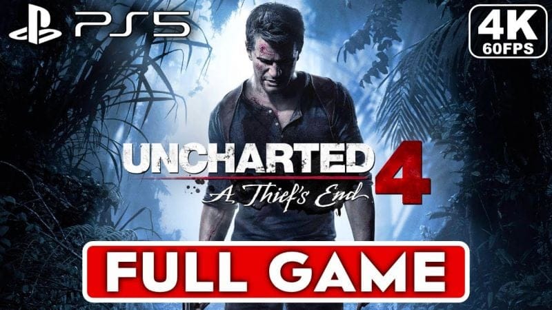 UNCHARTED 4 Gameplay Walkthrough FULL GAME [4K 60FPS PS5] - No Commentary