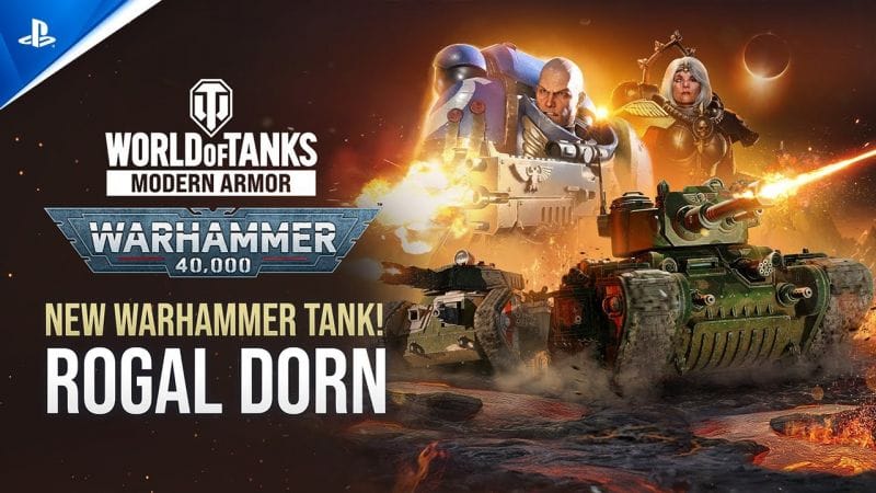 World of Tanks Modern Armor - Warhammer 40,000 Rogal Dorn Trailer | PS5 & PS4 Games