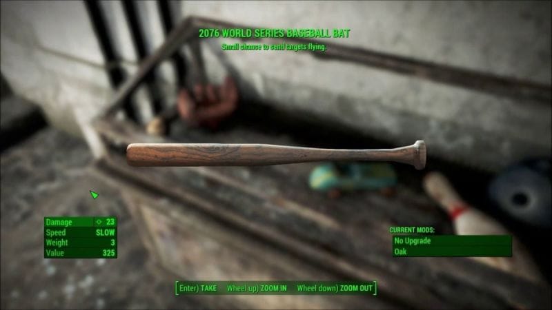Trésors de Jamaica Plain Fallout 4 : Comment obtenir la batte de baseball des mondiaux 2076 ?