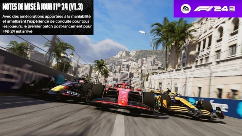 F1 24 - PATCH 1.3 - TOUTES LES INFORMATONS