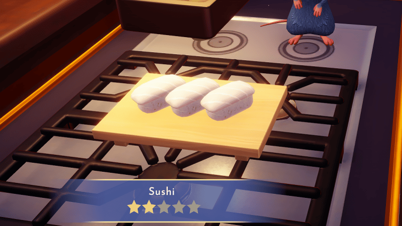 Sushi Disney Dreamlight Valley : comment préparer cette recette 2 étoiles ?