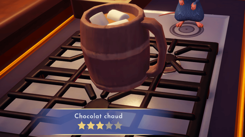 Chocolat chaud Disney Dreamlight Valley : comment préparer cette recette 3 étoiles ?