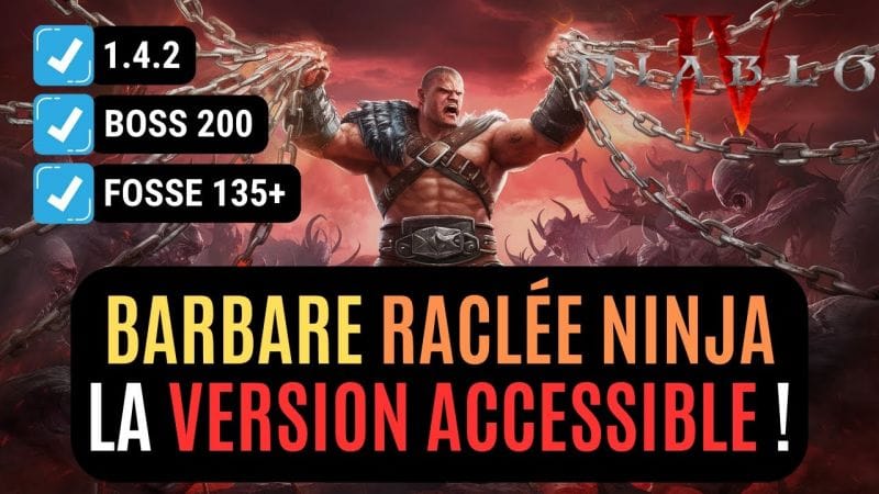 Le Build Barbare Raclée Facile à Faire Mais Qui Déboite La Saison 4 en Mode Ninja !